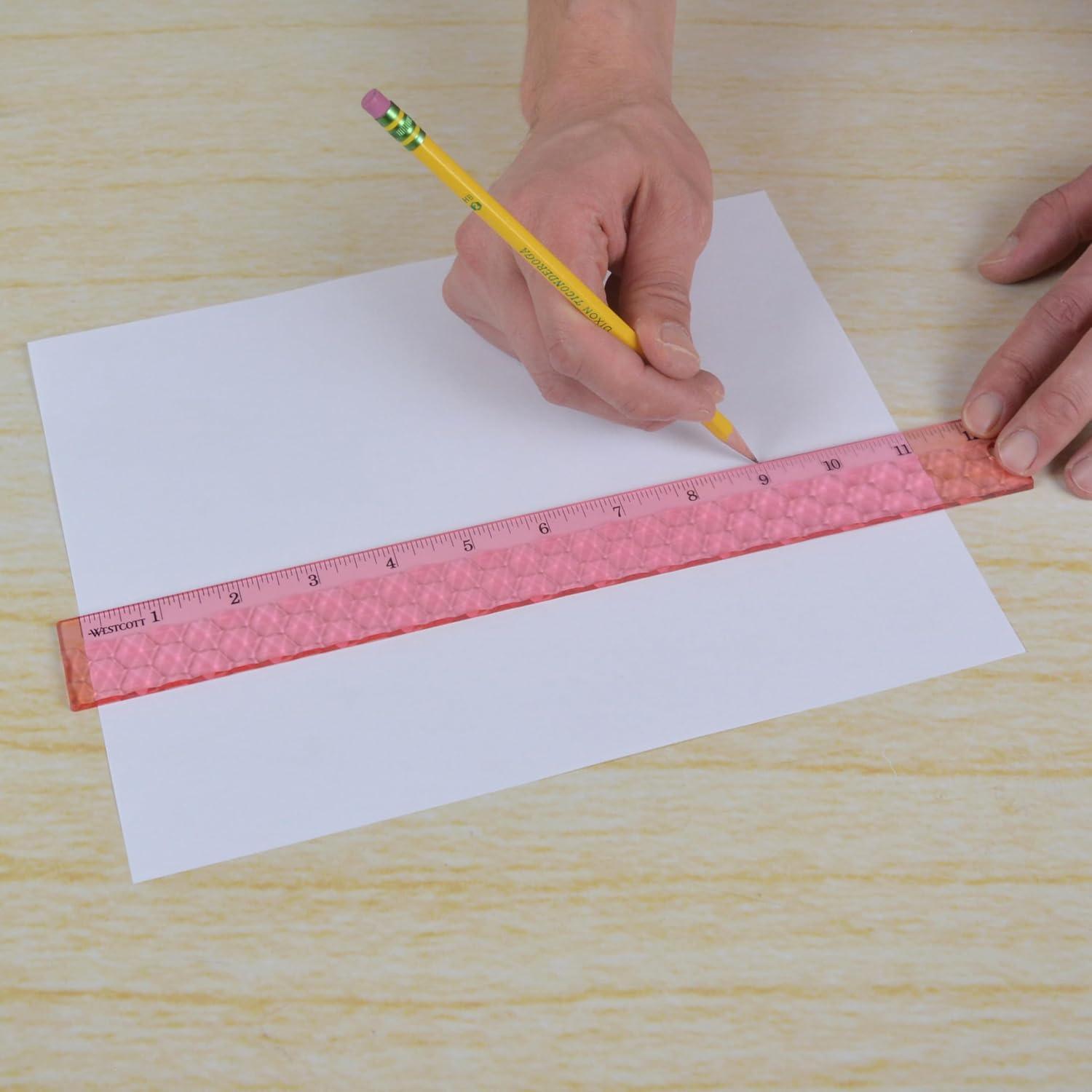 imageWestcott 12in GEM CrystalDesign Ruler 12pk for School Craft Home DIY Classroom  Assorted Colors