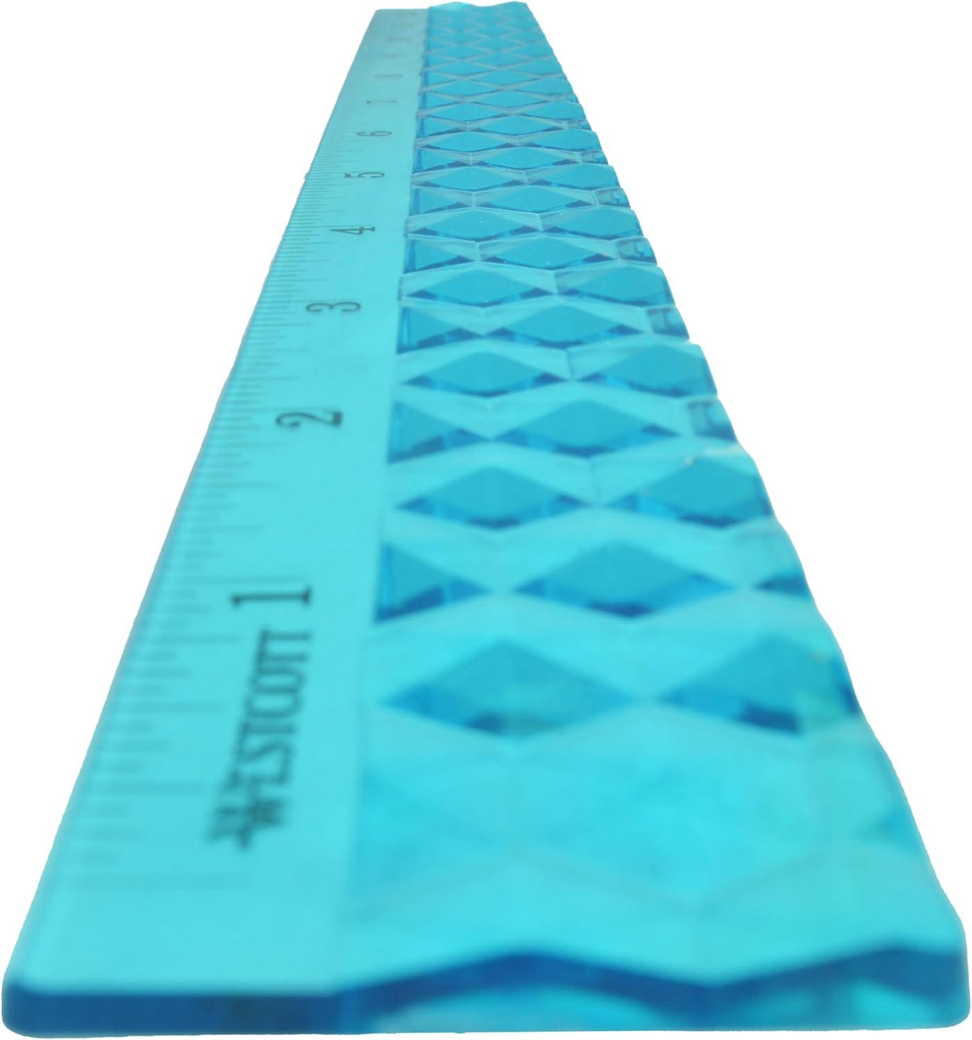 imageWestcott 12in GEM CrystalDesign Ruler 12pk for School Craft Home DIY Classroom  Assorted Colors