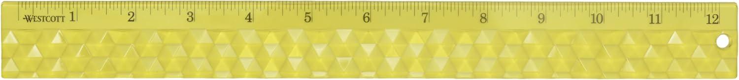 imageWestcott 12in GEM CrystalDesign Ruler 12pk for School Craft Home DIY Classroom  Assorted Colors