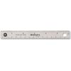 imageWestcott 10414 Stainless Steel Metal Ruler with NonSlip Cork Base 6 in6 Inches