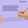 imageWestcott 10561 Acrylic Clear Ruler 6 in12 Inches