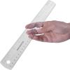 imageWestcott 12Inch Flexible Shatterproof Ruler Flexible Design with EasytoRead Markings Transparent for Home Office Classroom Back to School School Supplies