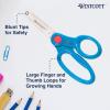 imageWestcott 14871 Right and LeftHanded Scissors Kids Scissors Back to School Classroom Supplies Ages 48 5Inch Blunt Tip Assorted 12 PackBlunt