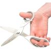 imageWestcott 16935 8Inch HeavyDuty Lefty CarboTitanium Scissors For Office and Home Straight 16935White