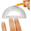 imageWestcott 3 12Inch 180 SemiCircular Protractor Measuring Tool 3751 Transparent