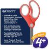imageWestcott 55845 Right and LeftHanded Scissors Kids Scissors Back to School Classroom Supplies Ages 48 5Inch Blunt Tip 30 Pack Assorted30Pack