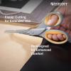 imageWestcott 8Inch Titanium Bonded Scissors Soft Handle Straight Heavy Duty Scissors GrayYellow 4Pack4Pack