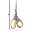 imageWestcott 8Inch Titanium Bonded Scissors Soft Handle Straight Heavy Duty Scissors GrayYellow 4Pack4Pack