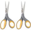 imageWestcott 8Inch Titanium Bonded Scissors Soft Handle Straight Heavy Duty Scissors GrayYellow 4Pack8Inch  2Pack with cutter