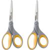 imageWestcott 8Inch Titanium Bonded Scissors Soft Handle Straight Heavy Duty Scissors GrayYellow 4Pack8Inch  2Pack with cutter