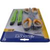 imageWestcott 8Inch Titanium Bonded Scissors Soft Handle Straight Heavy Duty Scissors GrayYellow 4Pack8Inch  2Pack with cutter