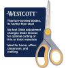imageWestcott 8Inch TitaniumBonded Scissors with Adjustable Glide Feature for Office and Home  GrayYellow 2Pack1Pack