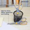imageWestcott 8Inch TitaniumBonded Scissors with Adjustable Glide Feature for Office and Home  GrayYellow 2Pack2Pack