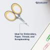 imageWestcott 8quot Bent Craft Scissors with TitaniumBonded Blades for HeavyDuty Use YellowGray25 Sewing Scissors