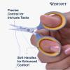 imageWestcott 8quot Bent Craft Scissors with TitaniumBonded Blades for HeavyDuty Use YellowGray25 Sewing Scissors
