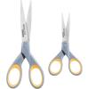 imageWestcott 8quot Bent Craft Scissors with TitaniumBonded Blades for HeavyDuty Use YellowGrayMultiple 2 pack