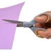 imageWestcott 8quot Bent Craft Scissors with TitaniumBonded Blades for HeavyDuty Use YellowGrayMultiple 2 pack