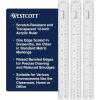 imageWestcott Acrylic Clear Rulers Set EasytoRead Markings ScratchResistant Design Raised Beveled Edges for Crafting Office Classroom Back to School School Supplies 12Inch 3 Pack