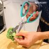 imageWestcott AllPurpose Kitchen Shears Pink with Gold Blades  Durable Kitchen Shears with PrecisionGround Blades for Easy Cutting and Meal Prep  9Inch4pack
