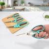 imageWestcott AllPurpose Kitchen Shears Pink with Gold Blades  Durable Kitchen Shears with PrecisionGround Blades for Easy Cutting and Meal Prep  9Inch4pack