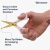 imageWestcott AllPurpose Kitchen Shears Pink with Gold Blades  Durable Kitchen Shears with PrecisionGround Blades for Easy Cutting and Meal Prep  9InchHerb Snips  5Inch