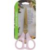 imageWestcott AllPurpose Kitchen Shears Pink with Gold Blades  Durable Kitchen Shears with PrecisionGround Blades for Easy Cutting and Meal Prep  9InchHerb Snips  5Inch