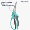 imageWestcott AllPurpose Kitchen Shears Pink with Gold Blades  Durable Kitchen Shears with PrecisionGround Blades for Easy Cutting and Meal Prep  9InchKitchen Shears  9Inch