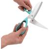 imageWestcott AllPurpose Kitchen Shears Pink with Gold Blades  Durable Kitchen Shears with PrecisionGround Blades for Easy Cutting and Meal Prep  9InchPizza Scissors  9Inch