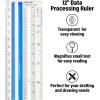 imageWestcott Data Processing Magnifying Ruler 12Inches Clear 14125