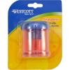 imageWestcott Plastic Manual Pencil and Crayon Sharpener Assorted Colors 12202 singleSingle