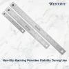 imageWestcott Stainless Steel Ruler Set with Flexible Design NonSlip Cork Base for Crafting Office Classroom Back to School Supplies Includes 6 12 ampamp 15inch Rulers 3 Pack