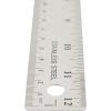 imageWestcott Stainless Steel Ruler Set with NonSlip Cork Backing Easy to Read Etched Markings Flexible and Sturdy Design for Crafting Office Classroom Back to School Supplies 12Inch 3 Pack