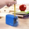 imageWestcott iPoint Duo DualPowered Battery ampamp Electric Pencil Sharpener BlueBlue