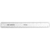 imageWestcott 12Inch Flexible Shatterproof Ruler Flexible Design with EasytoRead Markings Transparent for Home Office Classroom Back to School School Supplies