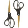 imageWestcott 55848 8Inch TitaniumBonded Scissors For Office and Home BlackGold 4 Pack2Pack