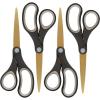 imageWestcott 55848 8Inch TitaniumBonded Scissors For Office and Home BlackGold 4 Pack4Pack