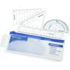 imageWestcott Five Piece Math Tool Kit Blue and Gray 14550 73 Inches