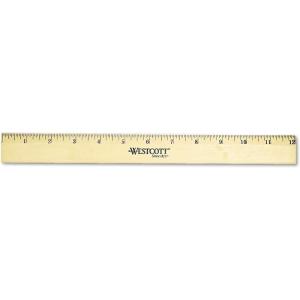 imageWestcott 05011 Beveled Edge Wooden Ruler 12 Inch1 Count Pack of 1