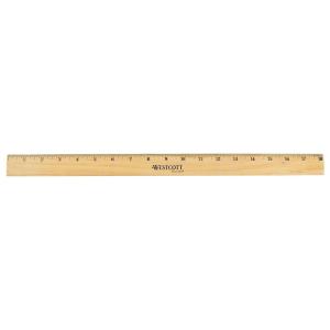 imageWestcott 05018 Beveled Wooden Ruler with Single Metal Edge 18 Inch1 Count Pack of 1