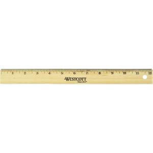 imageWestcott 10381 Wooden Ruler 12 Inch