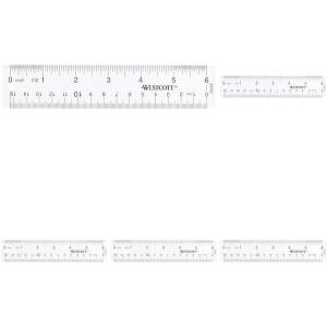 imageWestcott 10561 Acrylic Clear Ruler 6 in6 Inches Pack of 5