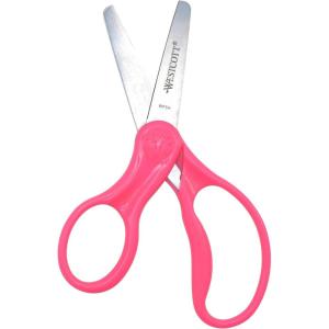 imageWestcott 13178 LeftHanded Scissors Hard Handle Kids Scissors Back to School Classroom Supplies Ages 48 5Inch Pointed Tip Color Varies 1 CountBlunt