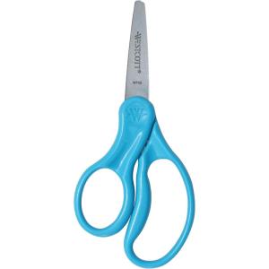 imageWestcott 13178 LeftHanded Scissors Hard Handle Kids Scissors Back to School Classroom Supplies Ages 48 5Inch Pointed Tip Color Varies 1 CountPointed