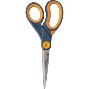 imageWestcott 14881 5Inch NonStick Titanium Scissors For Office and Home YellowGray8inch 1Pack