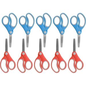 imageWestcott 55845 Right and LeftHanded Scissors Kids Scissors Back to School Classroom Supplies Ages 48 5Inch Blunt Tip 30 Pack Assorted70Pack