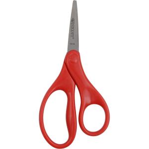 imageWestcott 5quot PointedTip Scissors for Kids Ages 68  Durable School or Craft Scissors in Assorted Colors Red or BlueAmbidextrous