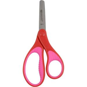 imageWestcott 5quot Soft Handle BluntTip Scissors for Kids Ages 47  Durable School or Craft Scissors in Assorted Colors RedPink or BlueGreen