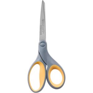 imageWestcott 8Inch Titanium Bonded Scissors Soft Handle Straight Heavy Duty Scissors GrayYellow 4Pack7Inch  1Pack