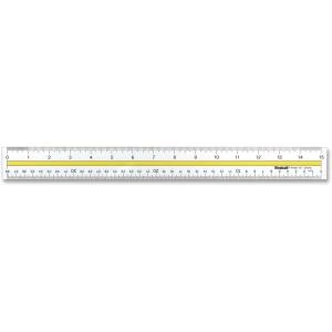 imageWestcott Acrylic Data Highlight Reading Ruler With Tinted Guide 15quot Clear