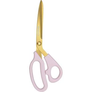 imageWestcott AllPurpose Kitchen Shears Pink with Gold Blades  Durable Kitchen Shears with PrecisionGround Blades for Easy Cutting and Meal Prep  9InchAllPurpose  9Inch